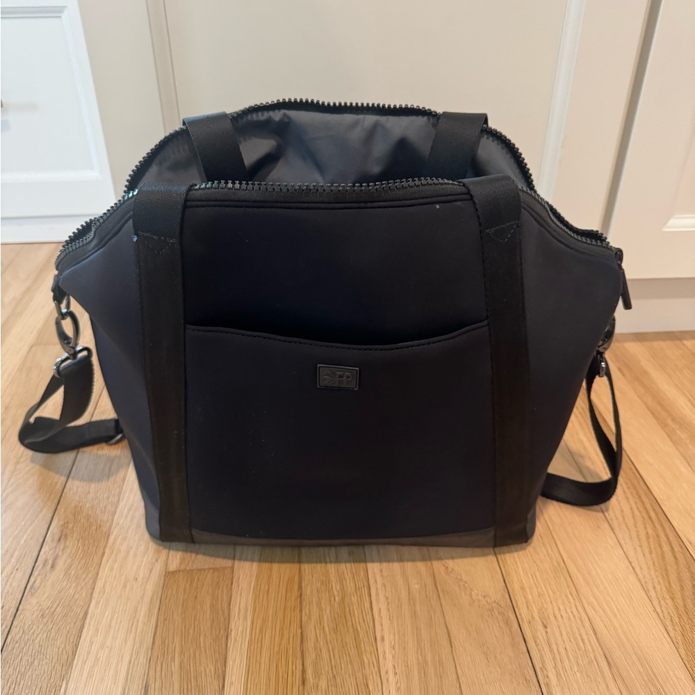 Freshly Picked Seoul Black Neoprene Diaper‎ Shoulder Bag